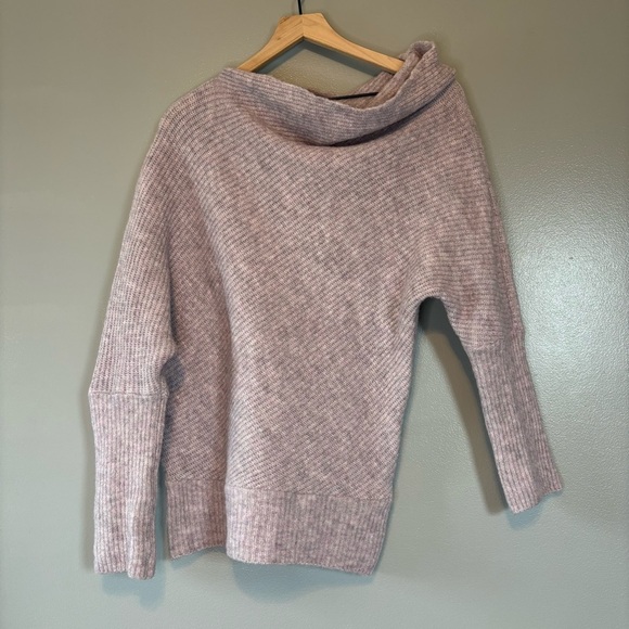 Anthropologie Moth Small Wool Caya Off The Shoulder Ribbed Sweater Made in Italy - Picture 2 of 6